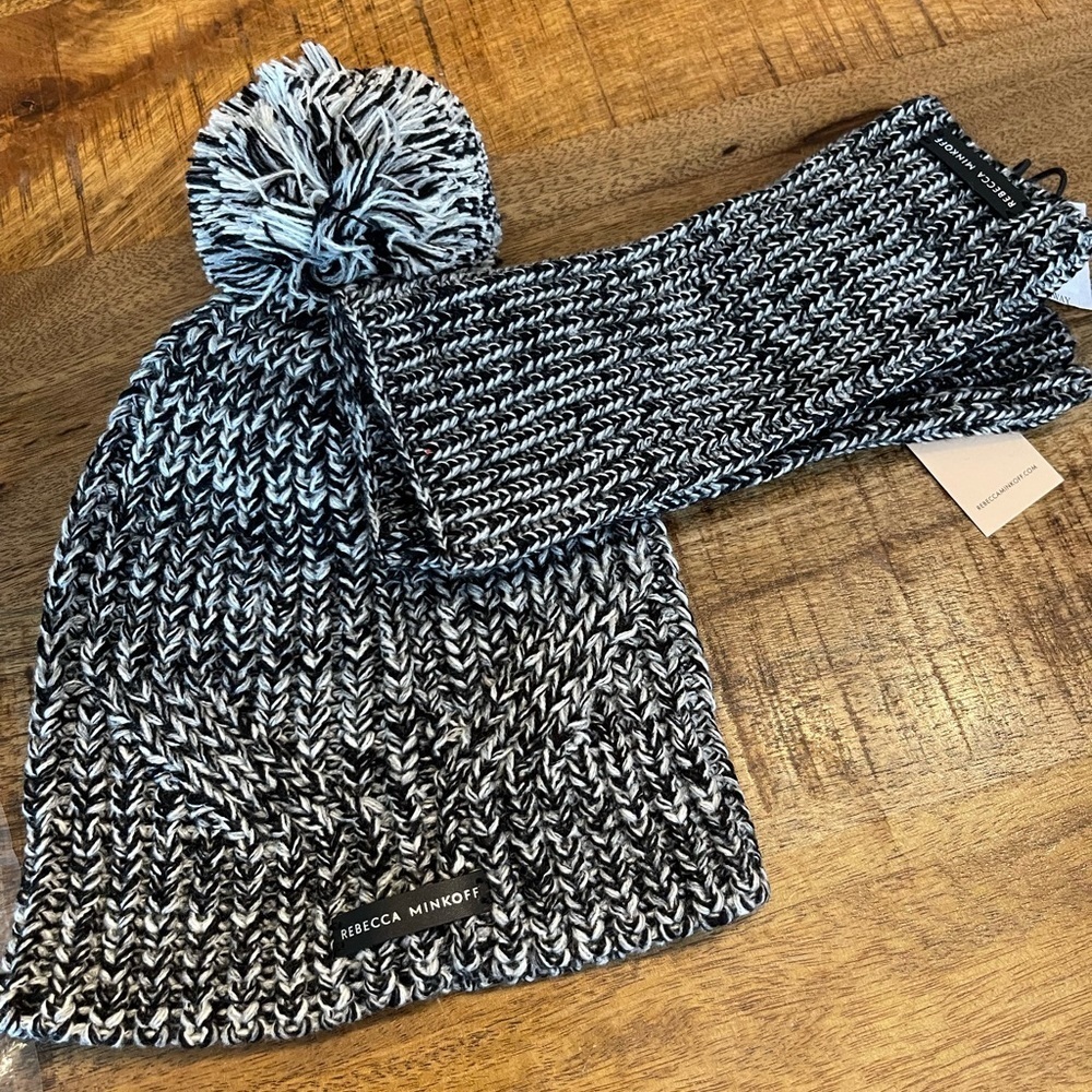 Rebecca Minkoff Beanie & Arm Warmer